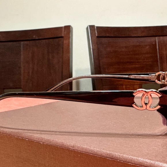 Chanel Vintage Glasses 50mm Black on Puple - Picture 4 of 15